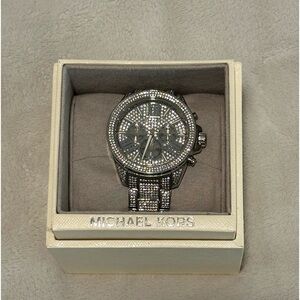 Michael Kors Ritz Pavé Silver Tone Watch